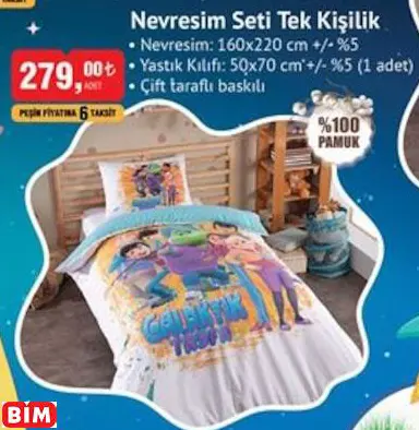 RAFADAN TAYFA NEVRESİM SETİ TEK KİŞİLİK